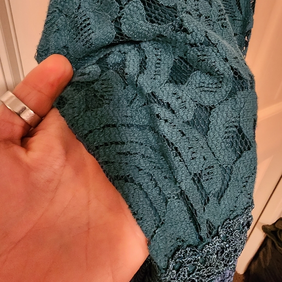 Beautiful jade green lace dress - Picture 2 of 5